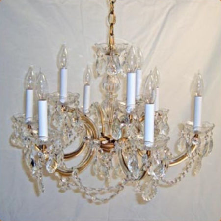 Crystal chandelier with original crystals