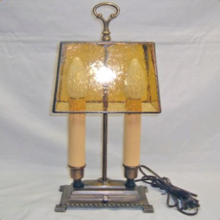 Cast iron table lamp