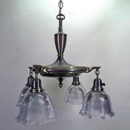 Four-light pan ceiling fixture