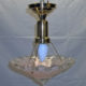 Brass bowl ceiling fixture