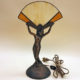 Art Deco nude figure table lamp