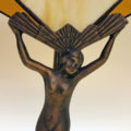 Art Deco nude figure table lamp