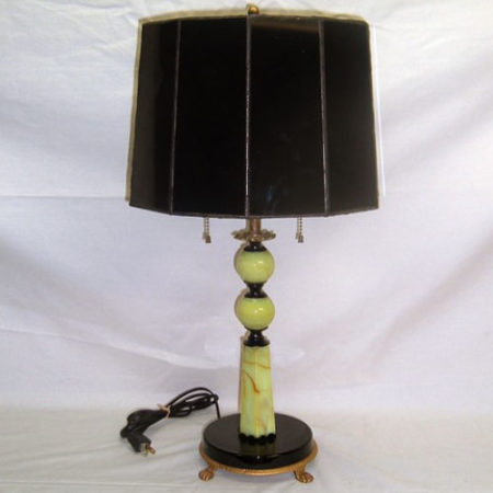 Jadeite table lamp