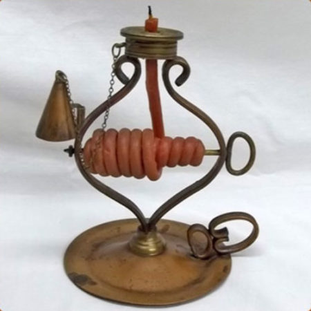 Reproduction wind-up candle lamp