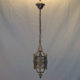 Cast brass Art Deco ceiling pendant