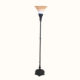 Rembrandt cast iron and brass torchiere floor lamp