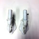 Pair of single-armed wall sconces signed B&H