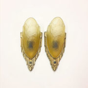 Art Deco slip shade sconces