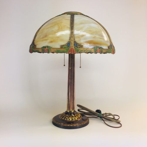Gas table lamp, converted to electric