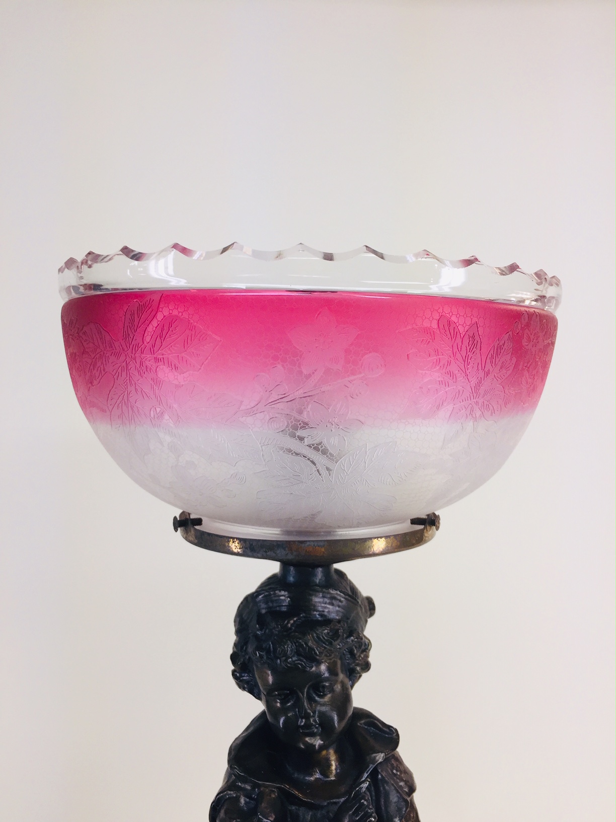 Figural lamp, originally gas Old Lamps & Things, LLC