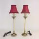 Pair of signed Miller stick lamps