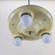 Soft yellow flush mount ceiling fixture