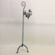 Wrought iron kerosene floor lamp stand