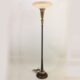 Art Deco torchiere with marble slab on base