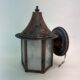 Petite copper outdoor wall sconce