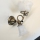 W2-25905 Gas-electric sconce with Gillinder shades
